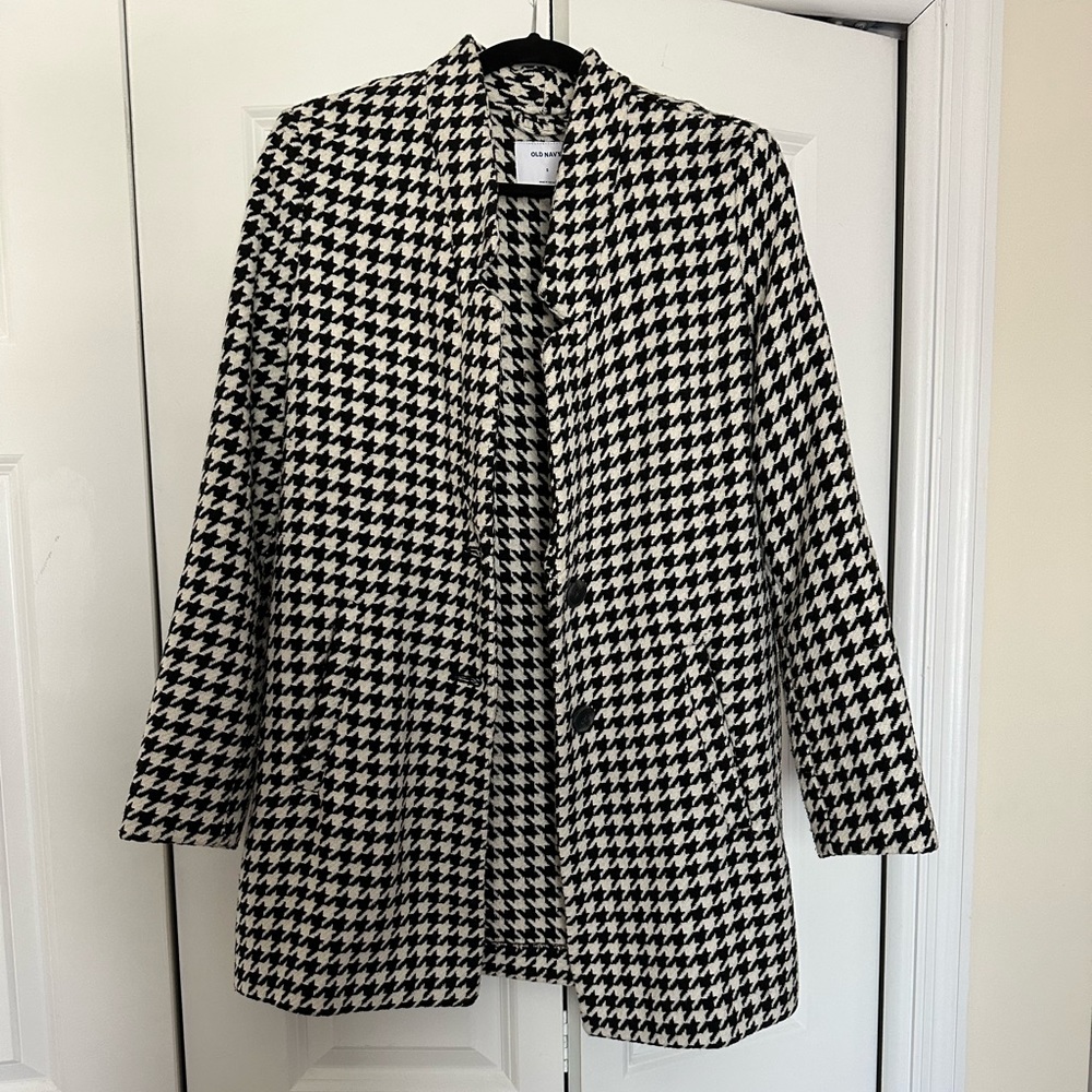 Old Navy Houndstooth Peacoat